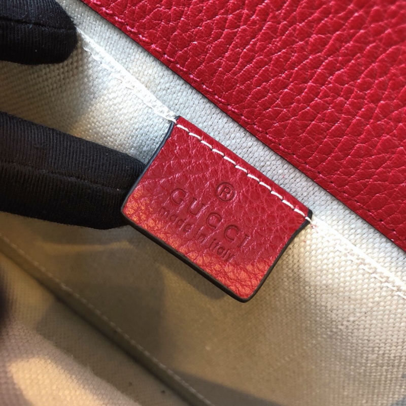 448075 GUCCI Dionysus 系列 皮革 竹節提手 Gucci酒神包 芙蓉紅