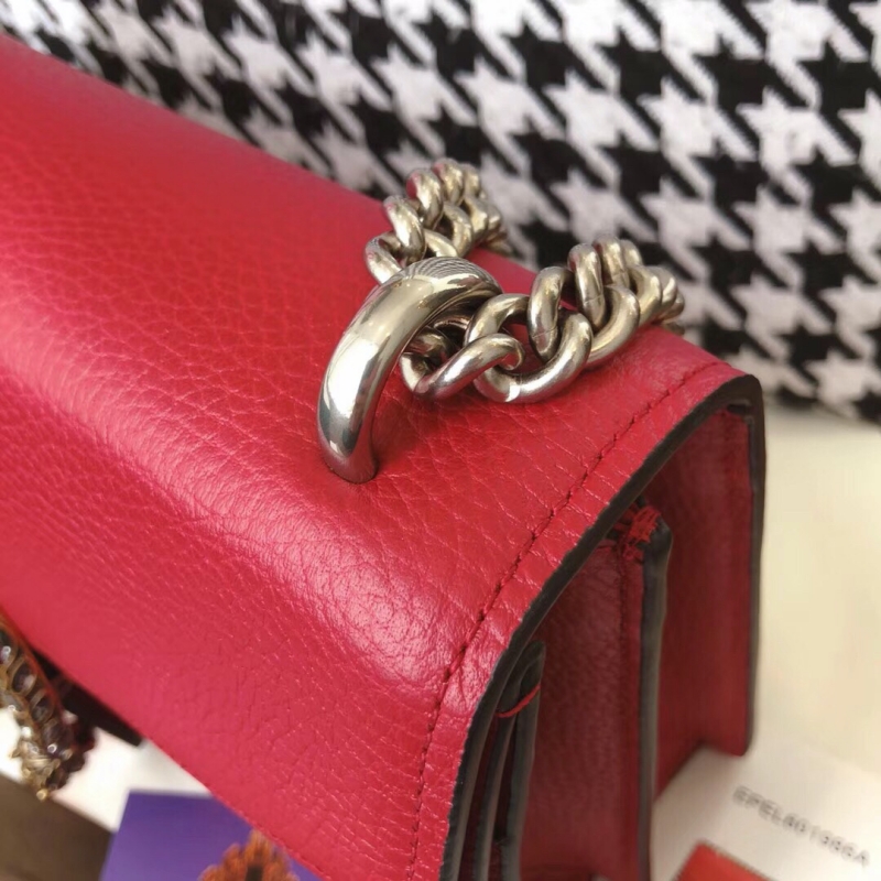 400249 Dionysus系列 Gucci酒神鏈條肩背包 Gucci女包 紅色