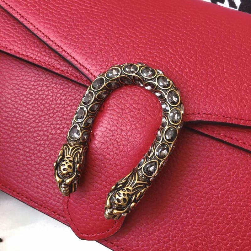 400249 Dionysus系列 Gucci酒神鏈條肩背包 Gucci女包 紅色