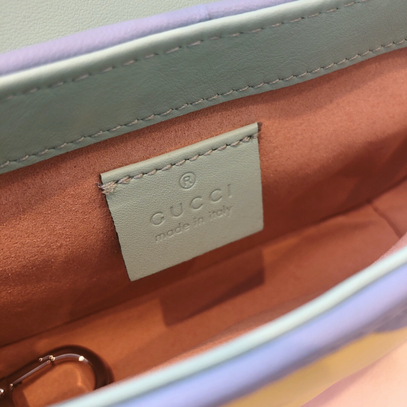 443497 Gucci GG Marmont系列小號肩背包 馬卡龍系列女包 淡彩色
