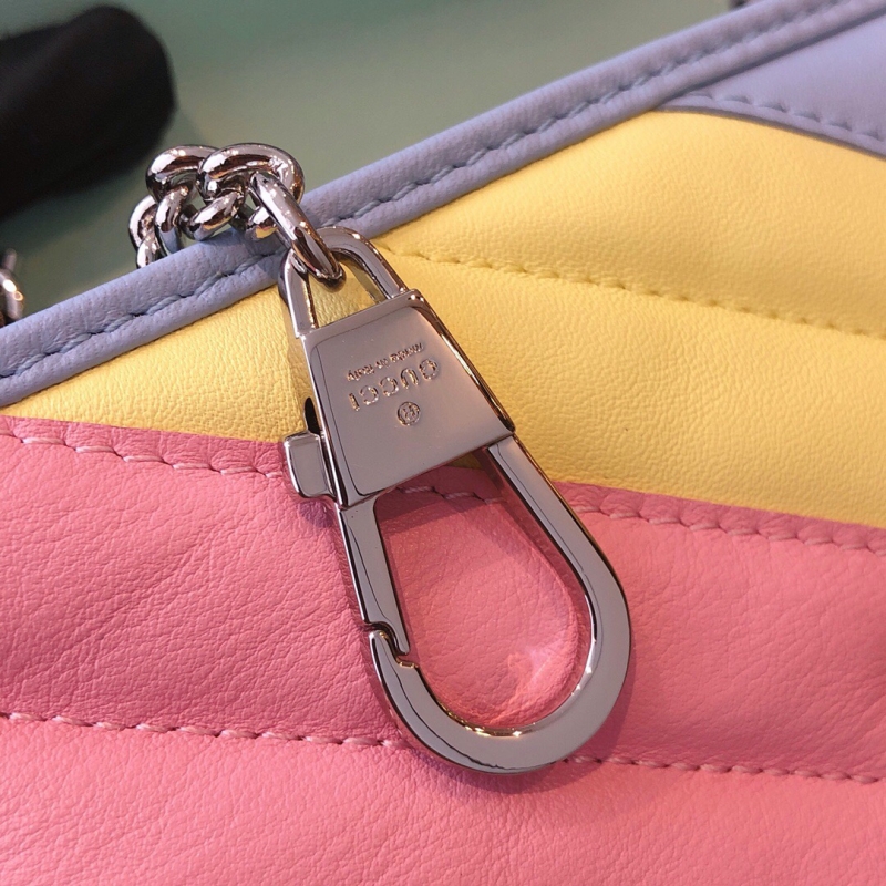 443497 Gucci GG Marmont系列小號肩背包 馬卡龍系列女包 淡彩色
