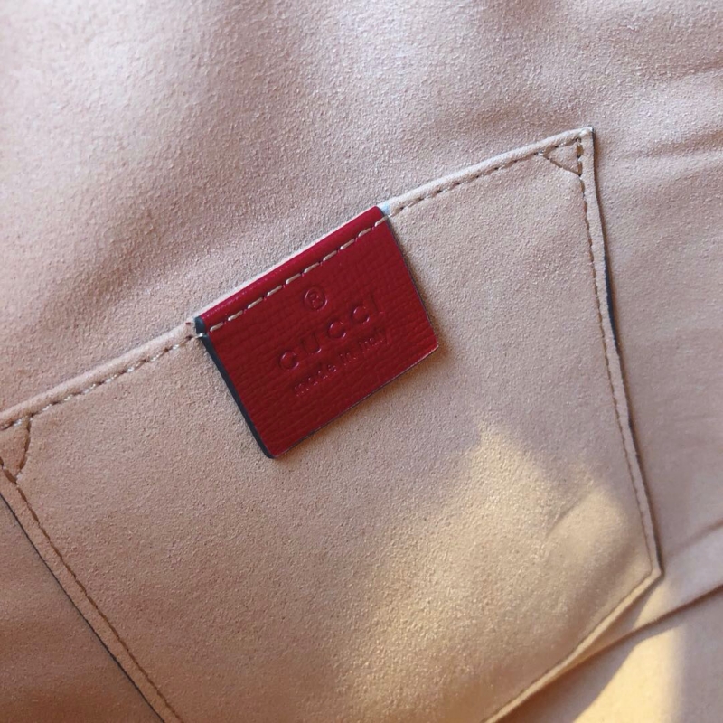 602118 Gucci Gucci 馬銜扣1955系列水桶包 古馳水桶包 紅色