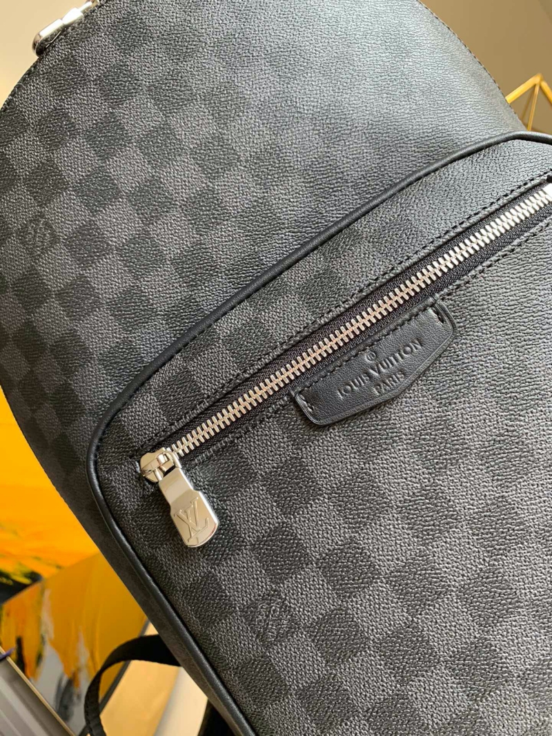 M45349 LV JOSH 雙肩包 Damier涂層帆布背包