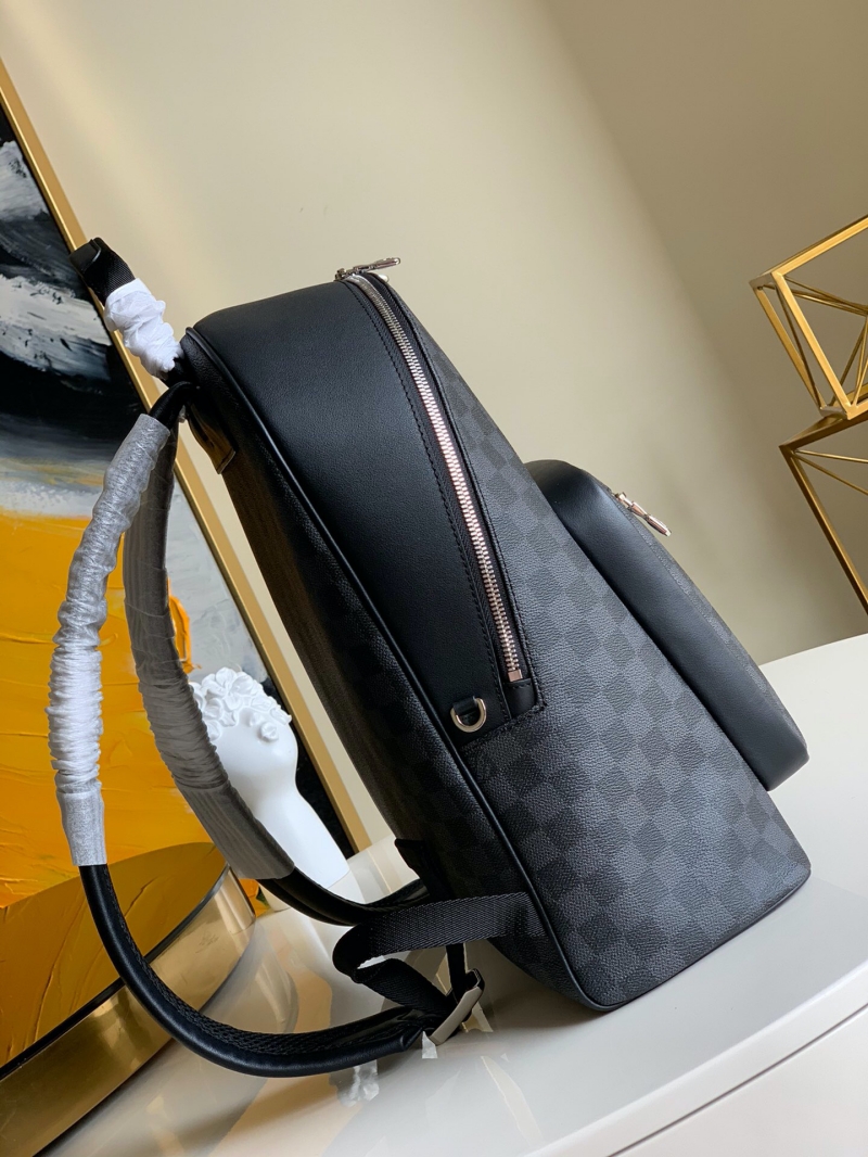 M45349 LV JOSH 雙肩包 Damier涂層帆布背包