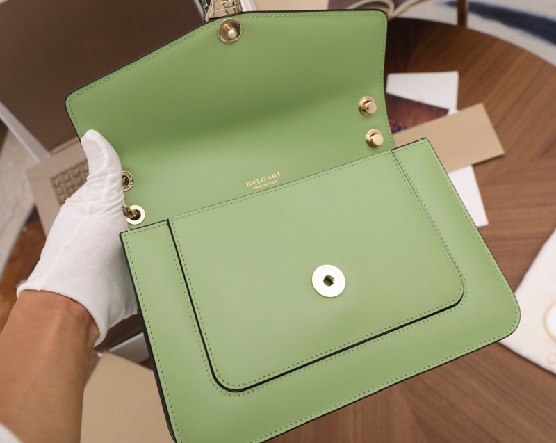 Bvlgari寶格麗 Serpenti Forever系列女包 寶格麗蛇頭包 綠色