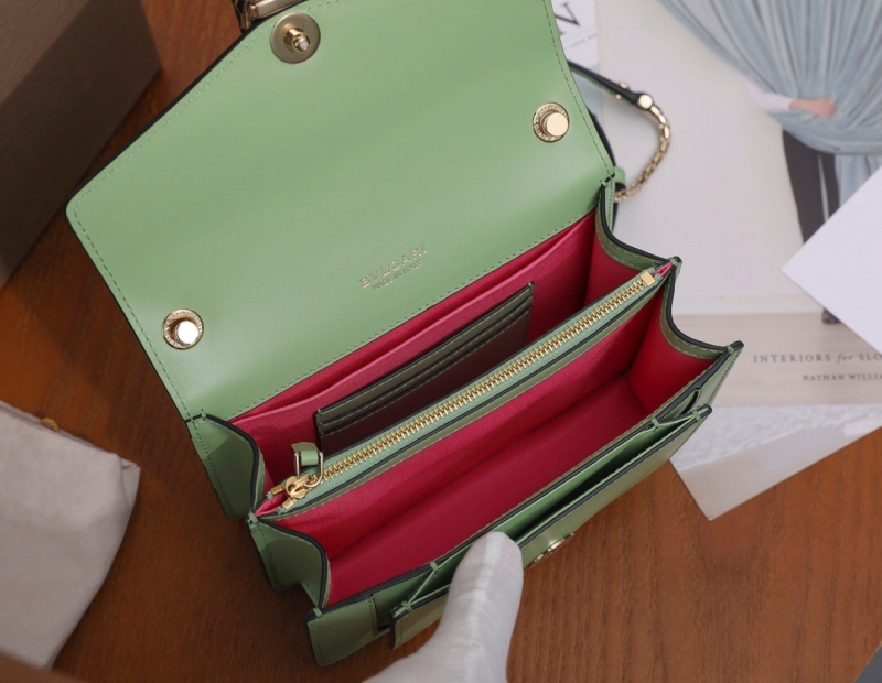 Bvlgari寶格麗 Serpenti Forever系列女包 寶格麗蛇頭包 綠色