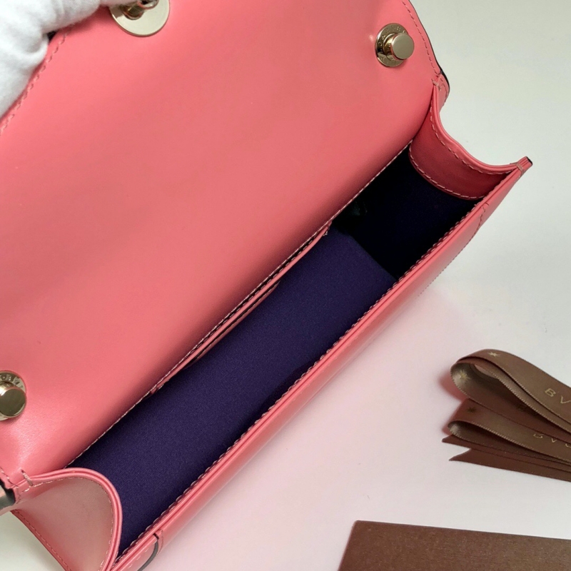 370449 Bvlgari寶格麗 Serpenti Forever系列翻蓋女包 寶格麗蛇頭包 粉色