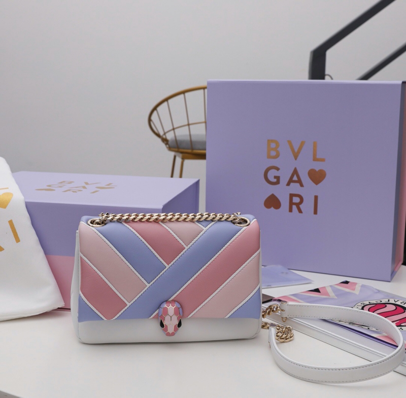 Bvlgari寶格麗 Serpenti Cabochon包 七夕情人節款 小號單肩包