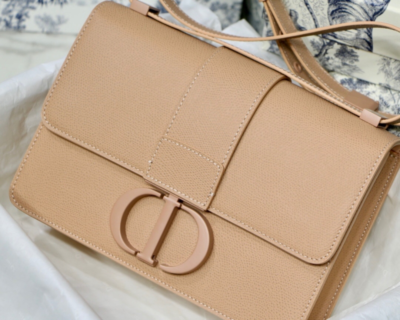 M9203 Dior 30 Montaigne 手袋 迪奧蒙田包 緋紅色啞光粒面牛皮革