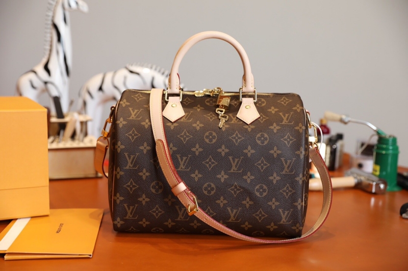 M40391 LV Speedy Bandouliere 30 手提肩背包(配肩帶) LV枕頭包 小號
