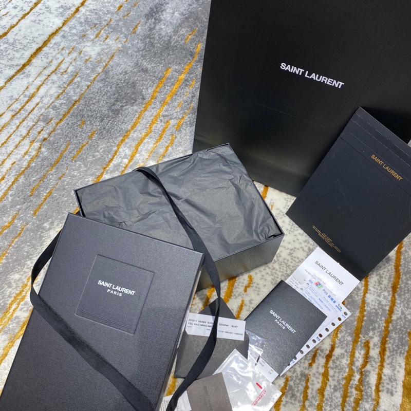 6203331 YSL圣羅蘭女包 LOULOU PUFFER迷你絎縫小羊皮手袋 黑色