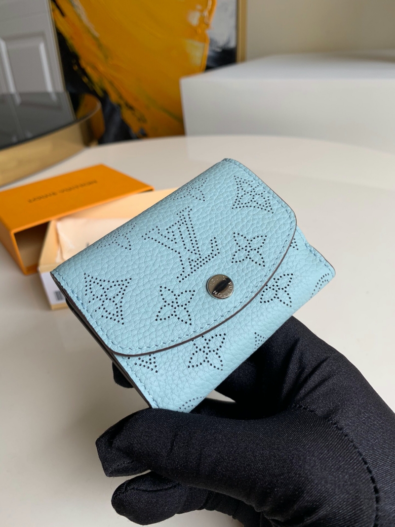 M69033 LV IRIS XS 錢夾 LV錢包女士三折短夾 藍色