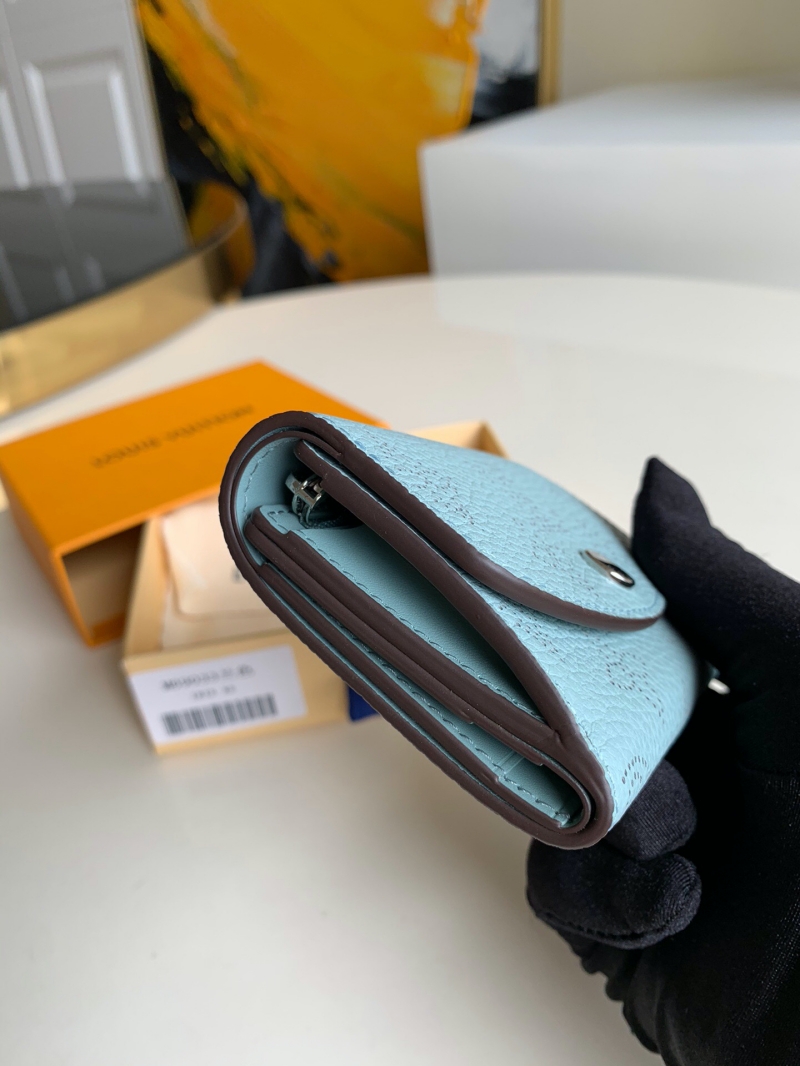 M69033 LV IRIS XS 錢夾 LV錢包女士三折短夾 藍色