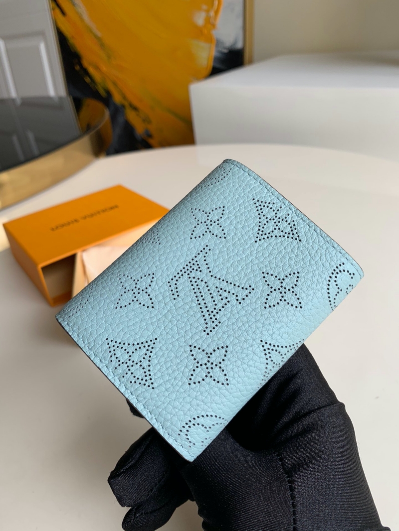 M69033 LV IRIS XS 錢夾 LV錢包女士三折短夾 藍色