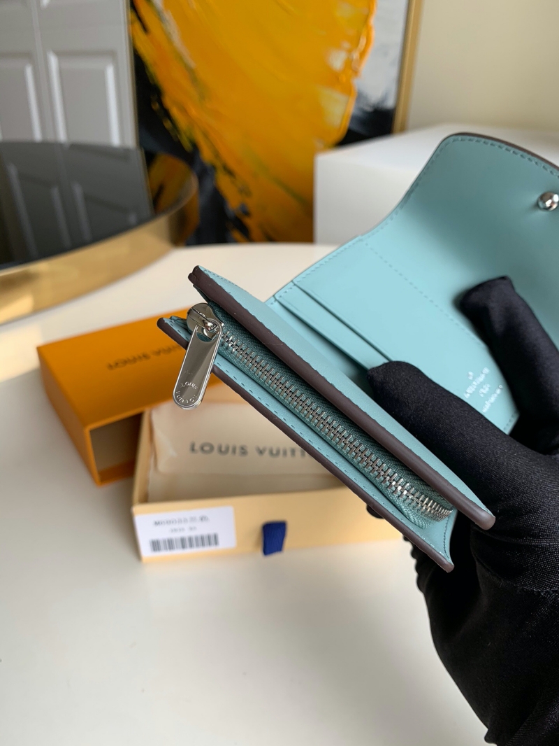 M69033 LV IRIS XS 錢夾 LV錢包女士三折短夾 藍色