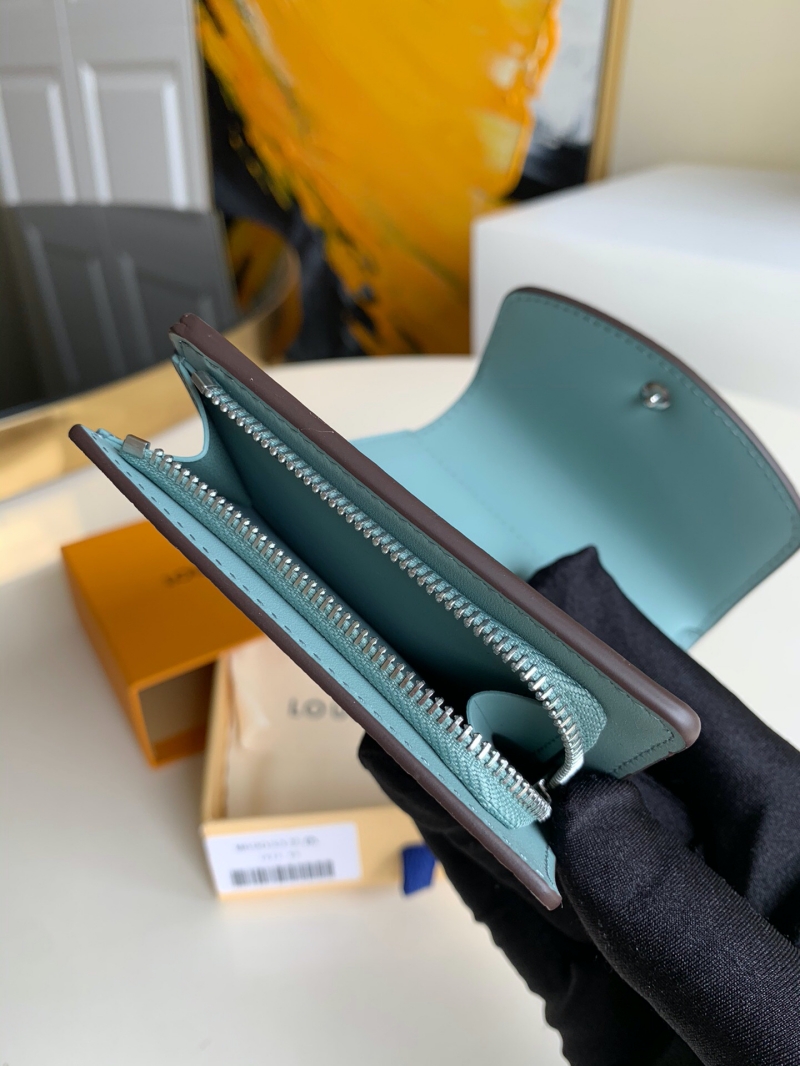 M69033 LV IRIS XS 錢夾 LV錢包女士三折短夾 藍色