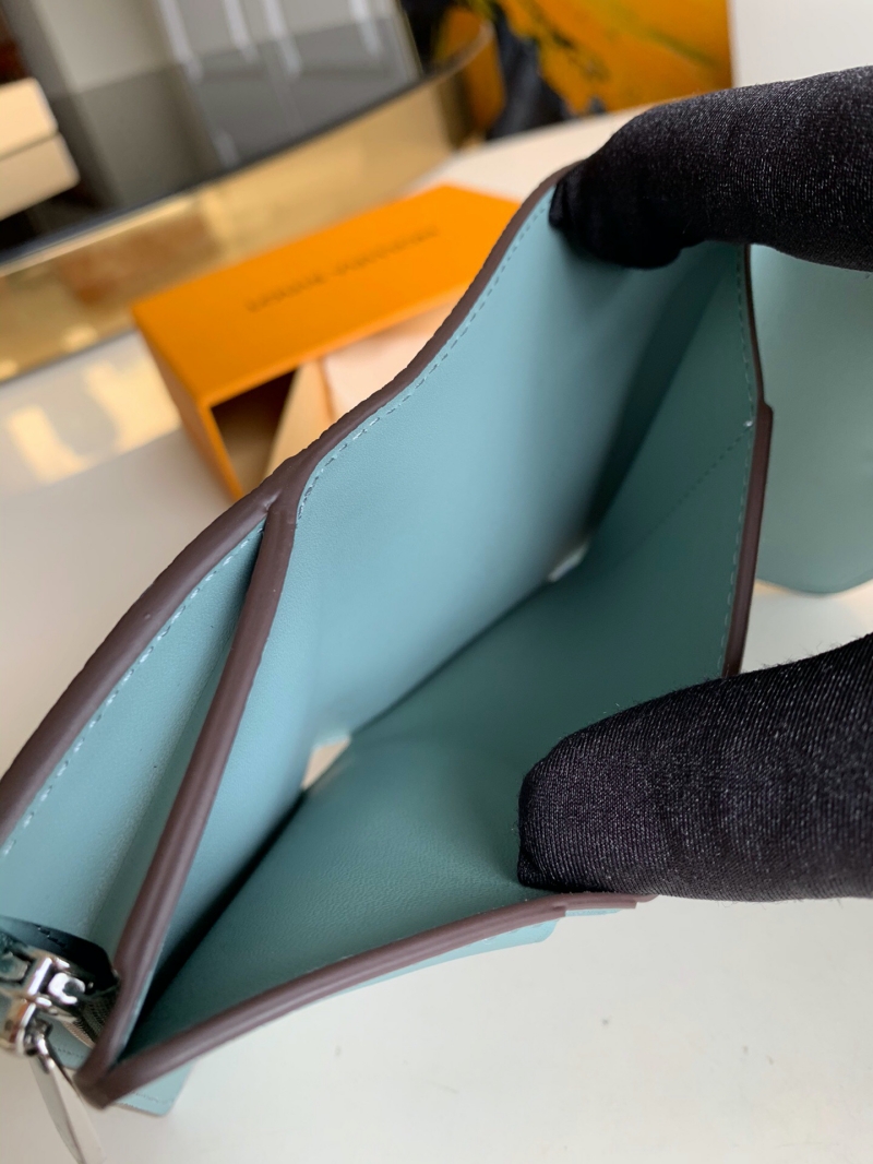 M69033 LV IRIS XS 錢夾 LV錢包女士三折短夾 藍色