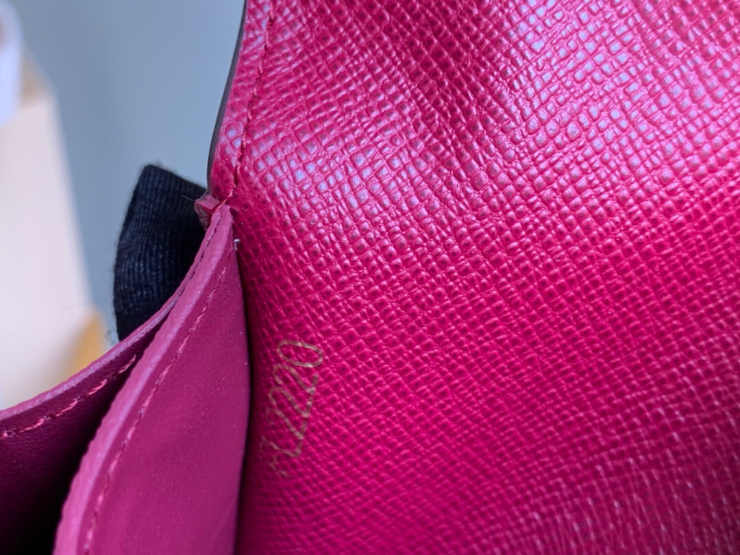 M41939 M62361 LV Rosalie 零錢(qián)包 LV官網(wǎng)女士短款豆豆錢(qián)夾 玫紅