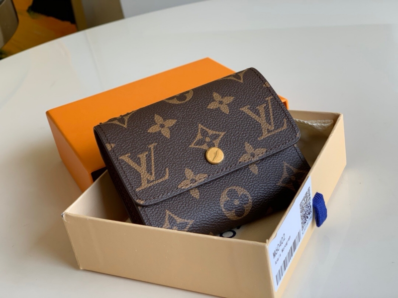 M60402 LV Anais 錢夾 Monogram 老花帆布三折短夾 LV拉鏈錢包