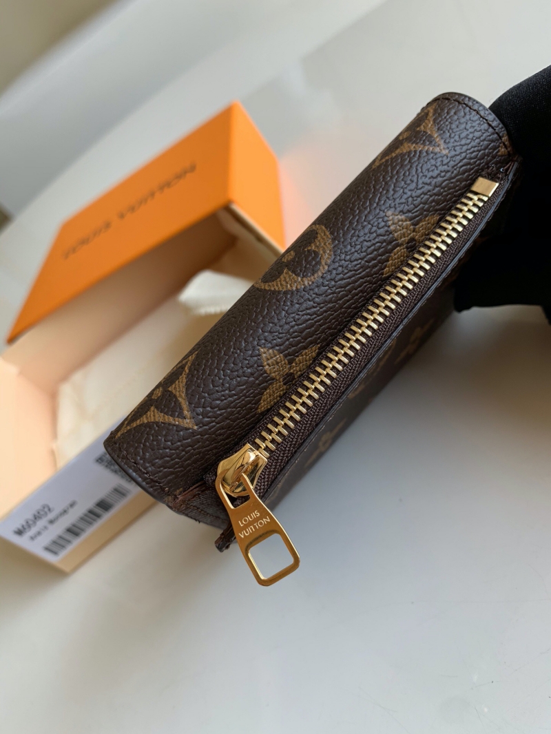 M60402 LV Anais 錢夾 Monogram 老花帆布三折短夾 LV拉鏈錢包