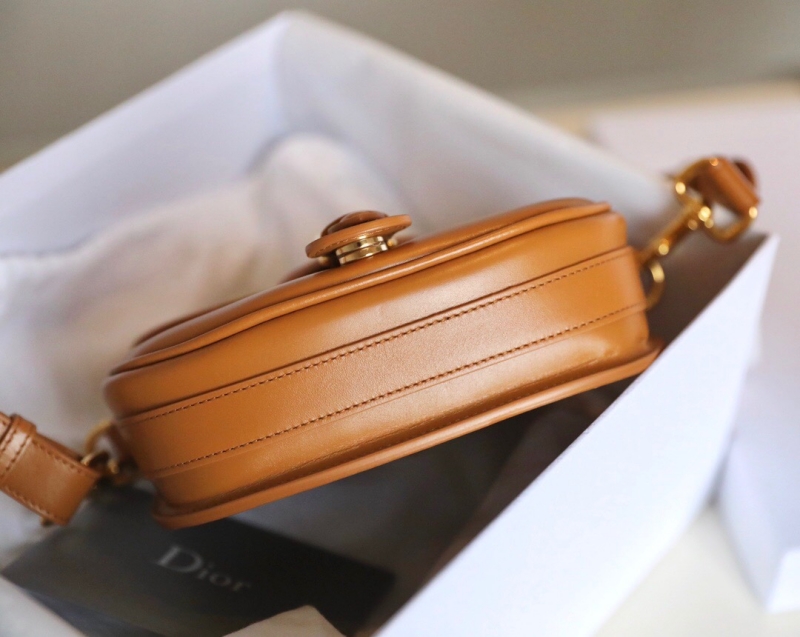 M9319 迪奧 Dior Bobby 中號手袋 光面牛皮革 駝色