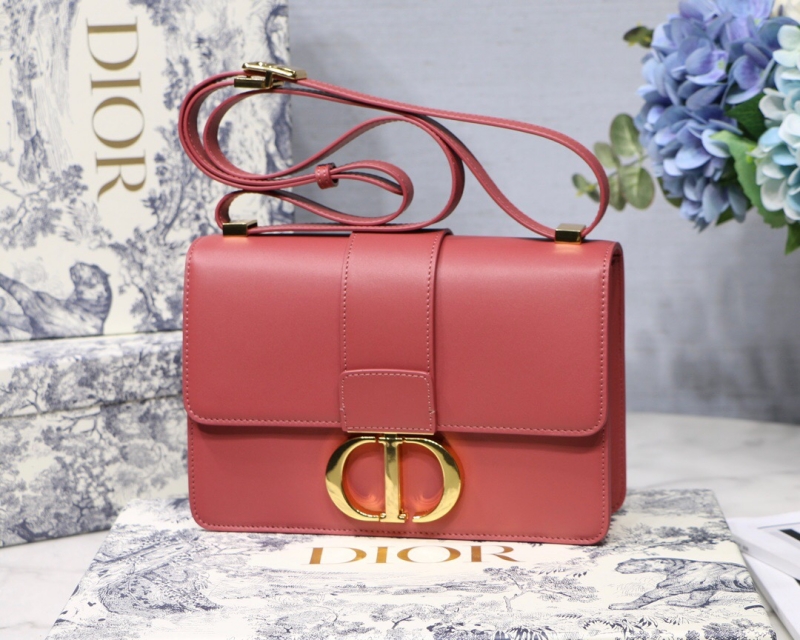 M9203 Dior 30 Montaigne 手袋 迪奧蒙田包 木槿粉色光面牛皮革