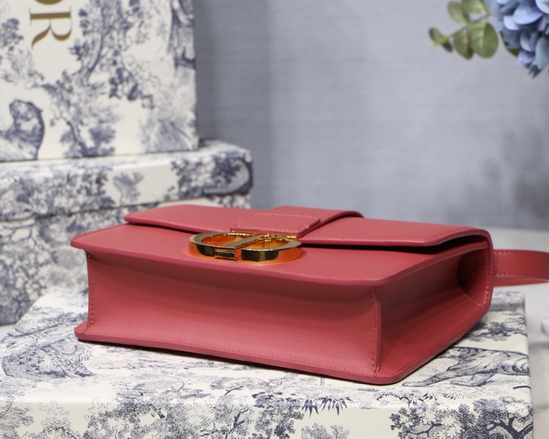 M9203 Dior 30 Montaigne 手袋 迪奧蒙田包 木槿粉色光面牛皮革