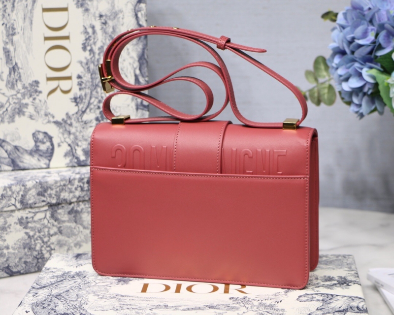 M9203 Dior 30 Montaigne 手袋 迪奧蒙田包 木槿粉色光面牛皮革
