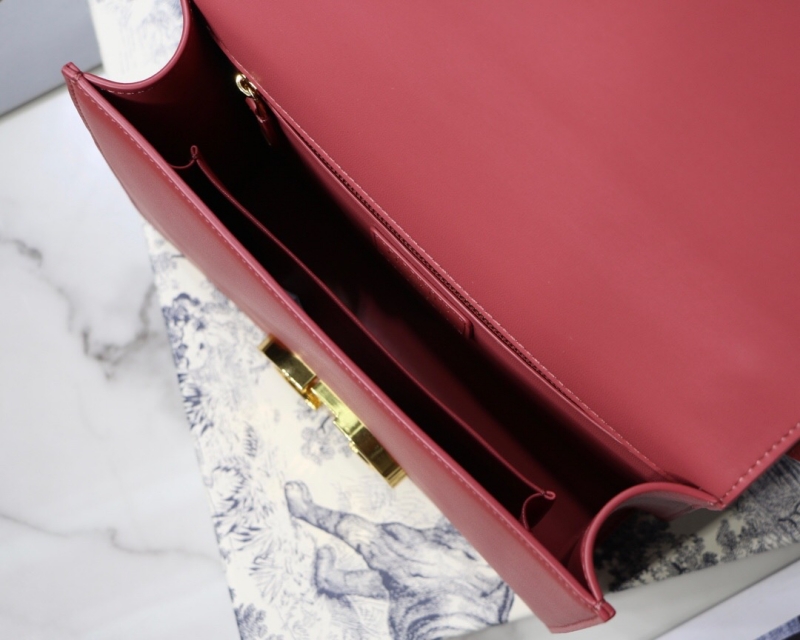 M9203 Dior 30 Montaigne 手袋 迪奧蒙田包 木槿粉色光面牛皮革