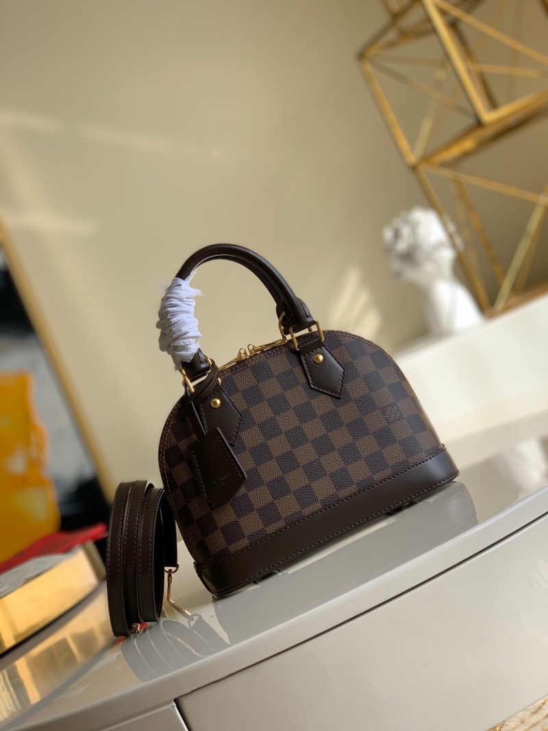 N41221 LV Alma BB 手袋 Damier Ebene 帆布貝殼包