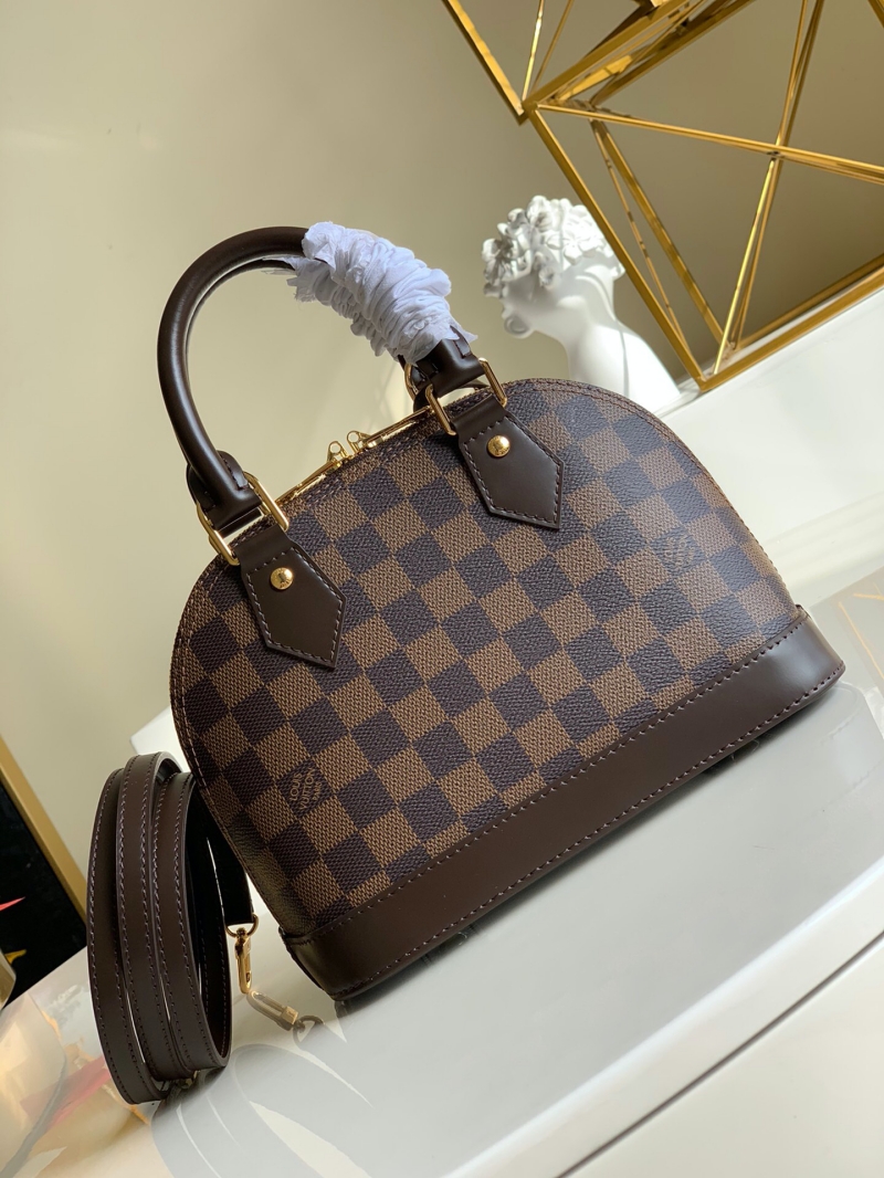 N41221 LV Alma BB 手袋 Damier Ebene 帆布貝殼包