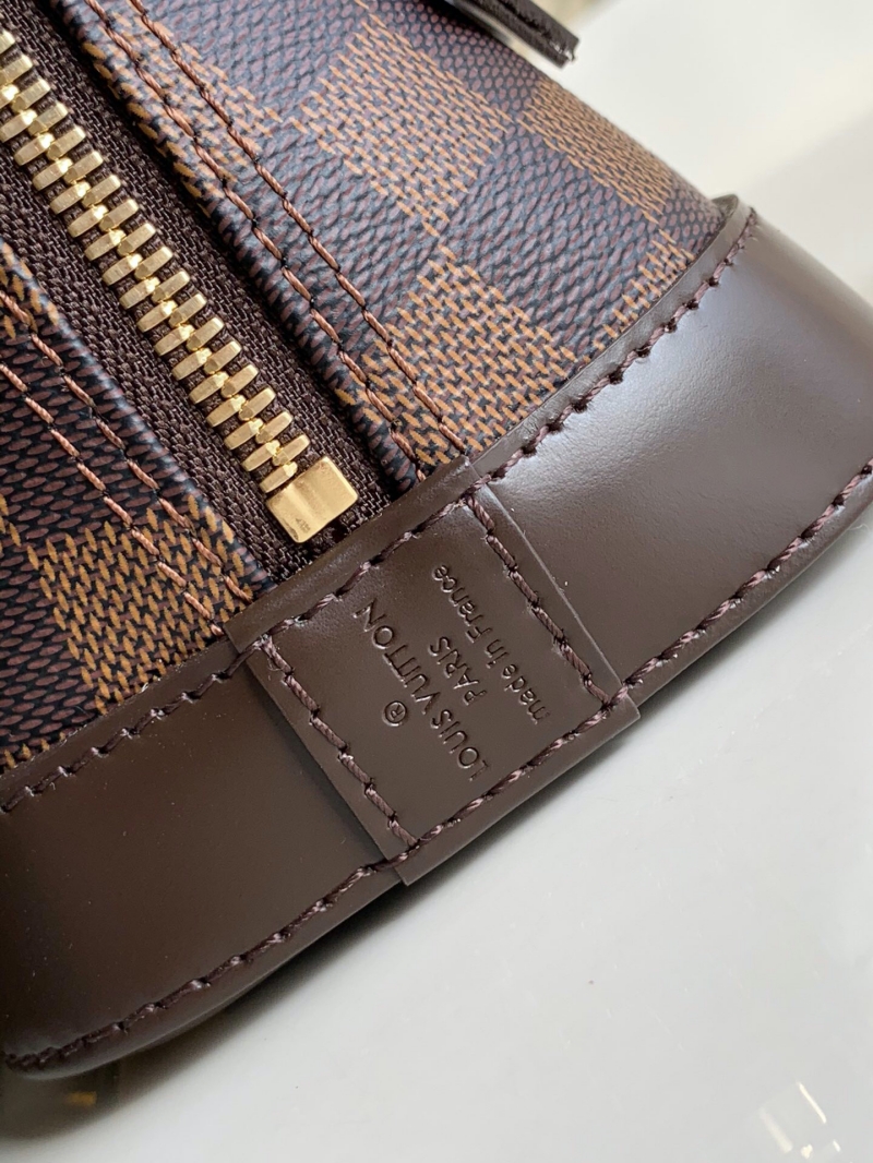 N41221 LV Alma BB 手袋 Damier Ebene 帆布貝殼包