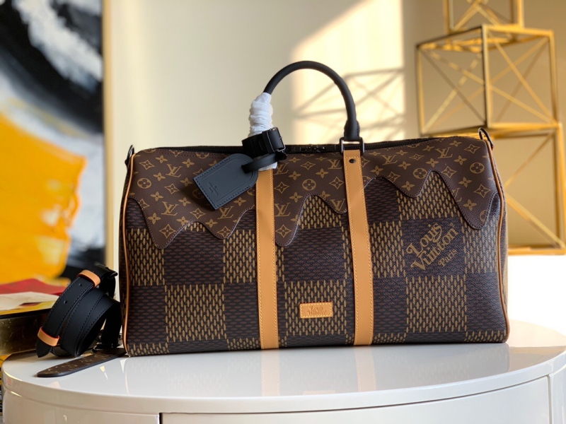 N40360 LV KEEPALL BANDOULIERE 50 旅行袋 Nigo聯名LV旅行包