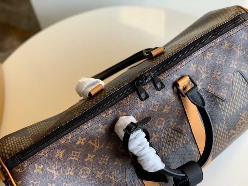 N40360 LV KEEPALL BANDOULIERE 50 旅行袋 Nigo聯名LV旅行包
