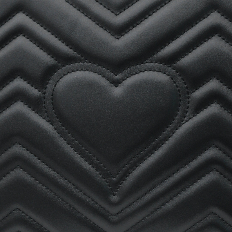 498110 Gucci古馳 GG Marmont系列小號手提包 黑色