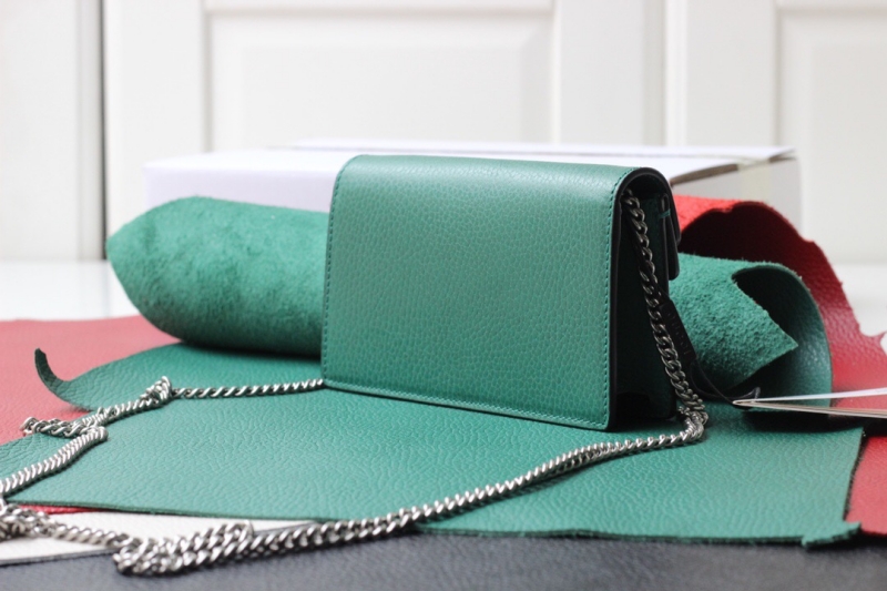 476432 Gucci Dionysus系列皮革超迷你酒神包 綠色