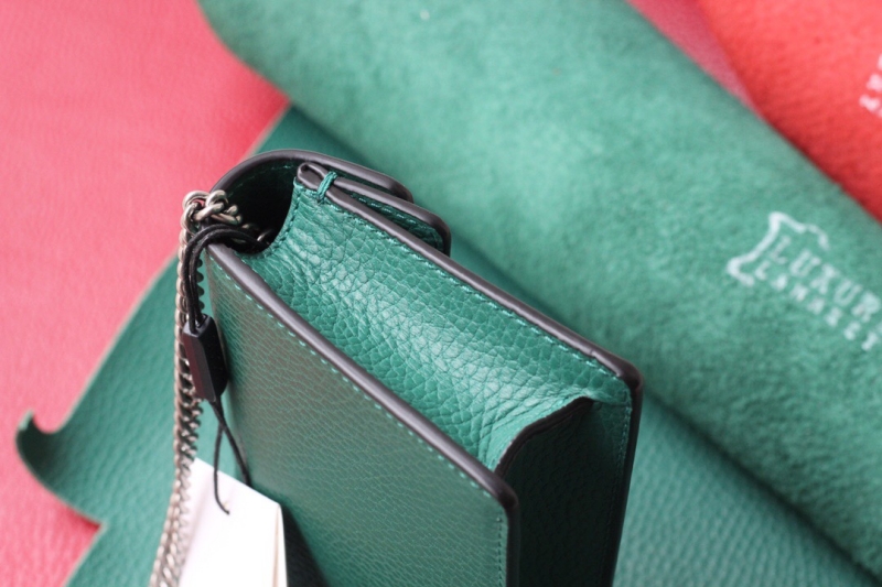 476432 Gucci Dionysus系列皮革超迷你酒神包 綠色