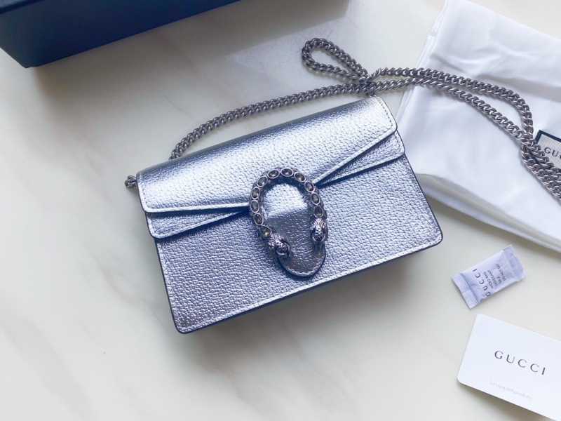 476432 Gucci Dionysus系列超迷你手袋酒神包 銀色