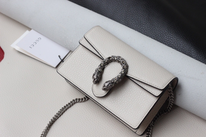 476432 Gucci Dionysus系列皮革超迷你酒神包 白色