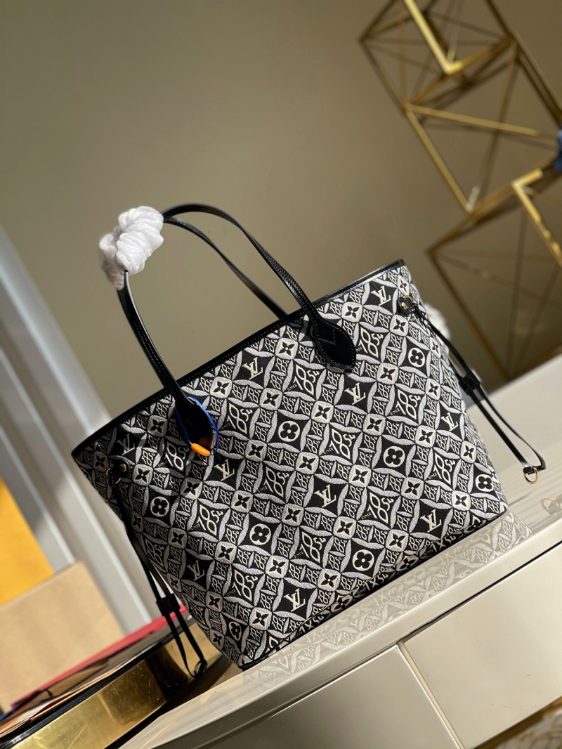 M57230 LV NEVERFULL 中號手袋 1854系列媽咪包購物袋 灰色