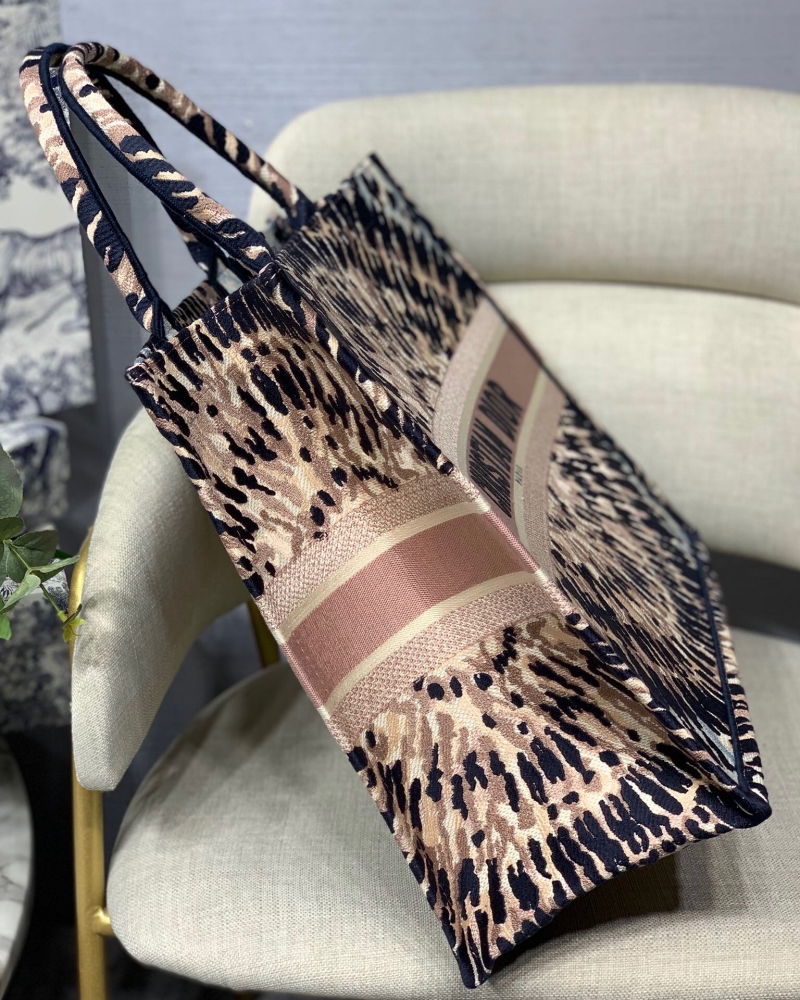 M1286 Dior Book Tote系列Dior Oblique刺繡帆布手提包 幻影粉