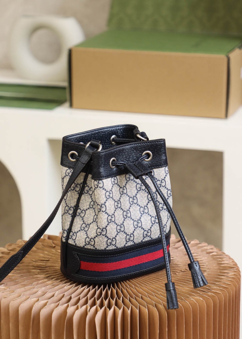 550620 Gucci Ophidia系列迷你GG水桶包 古馳迷你水桶包 海藍色