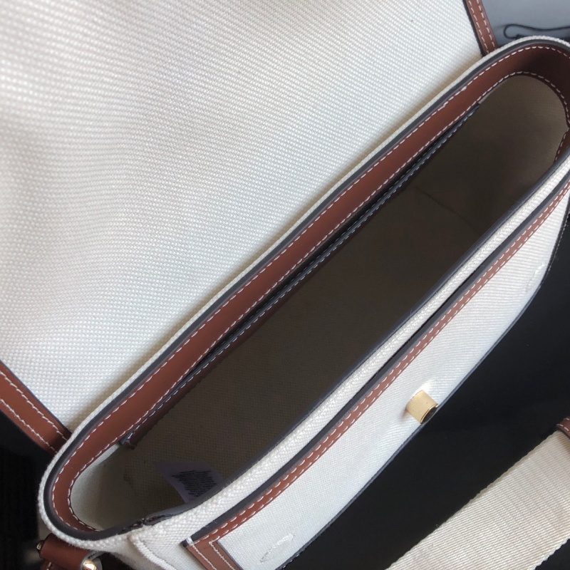 80302491 巴寶莉BurberryHorseferry 印花帆布 Note 斜背包 巴寶莉郵差包 棕色