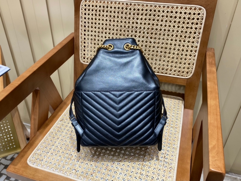 6726091 YSL圣羅蘭SAINT LAURENT MONOGRAM雙肩包 羊皮背包 黑色