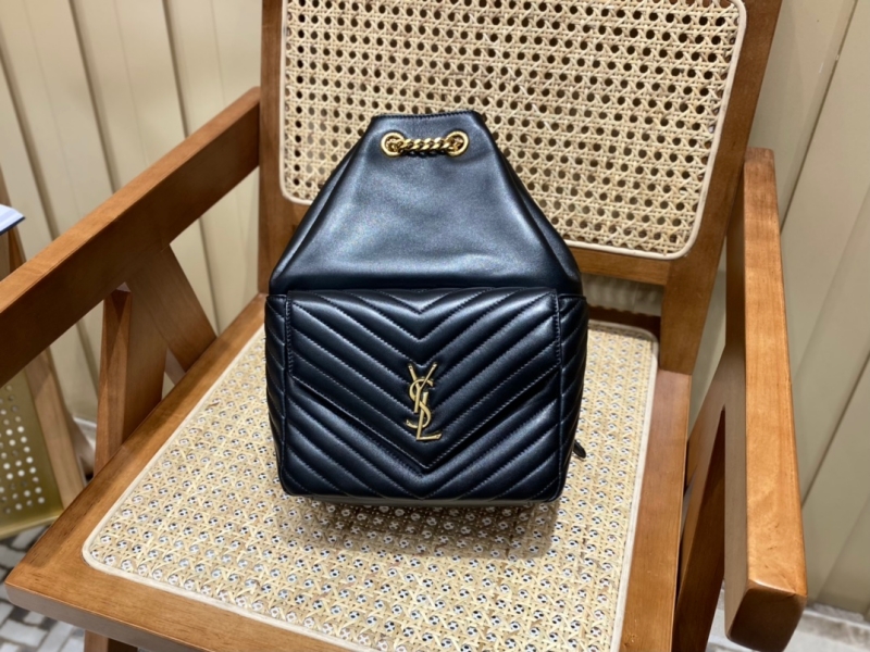6726091 YSL圣羅蘭SAINT LAURENT MONOGRAM雙肩包 羊皮背包 黑色