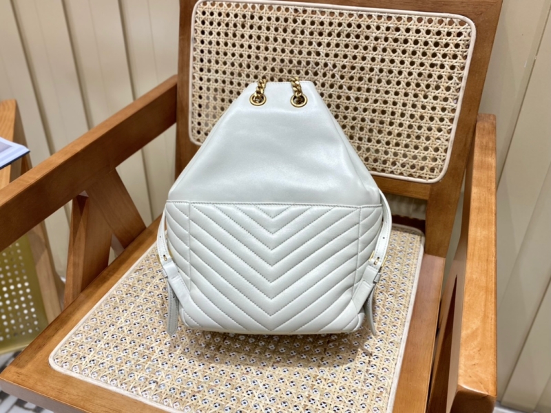 6726091 YSL圣羅蘭JOE BACKPACK 雙肩包 羊皮背包 白色