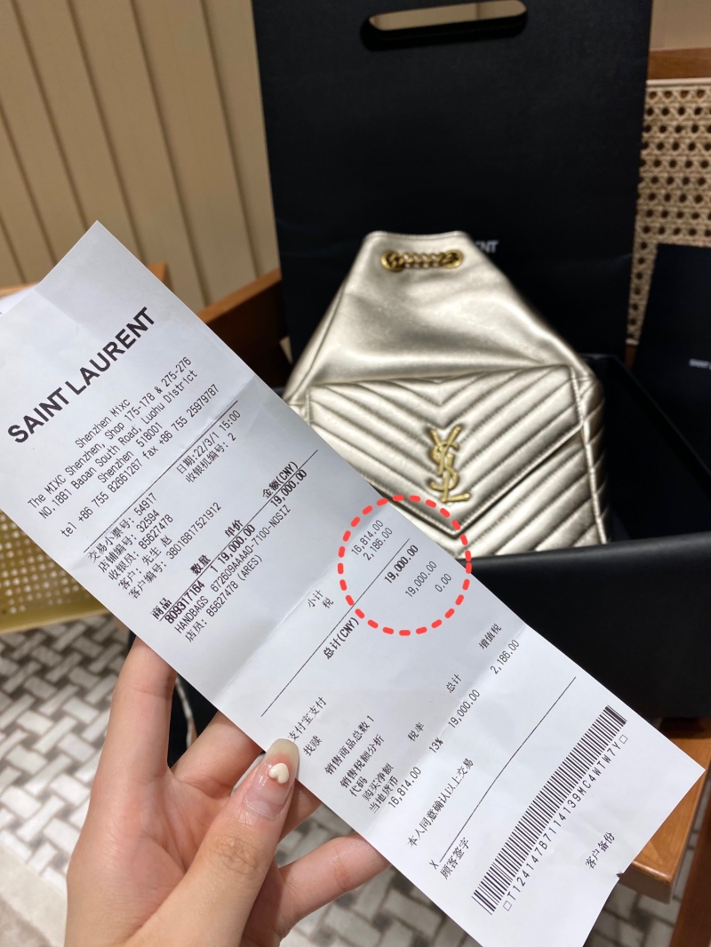 672609A YSL圣羅蘭JOE BACKPACK 雙肩包 羊皮背包 淺金色