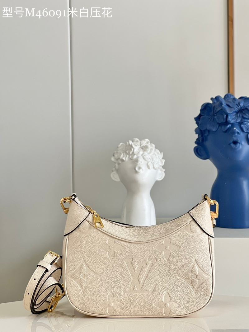 M46099 LV BAGATELLE 手袋 LV2022新款女包腋下包 奶白色