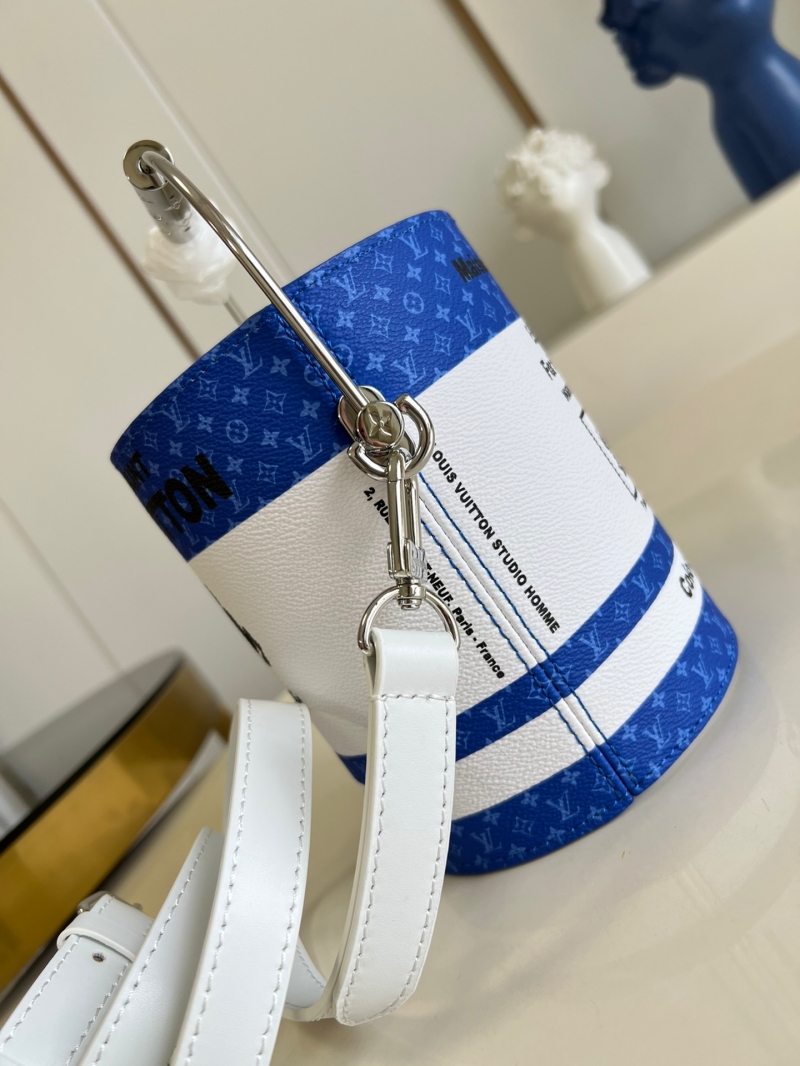 M81597 LV PAINT CAN 手袋 LV2022新款圓桶包 藍色