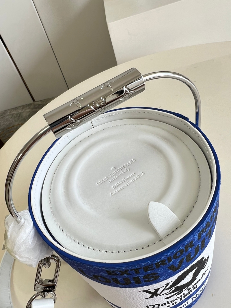 M81597 LV PAINT CAN 手袋 LV2022新款圓桶包 藍色
